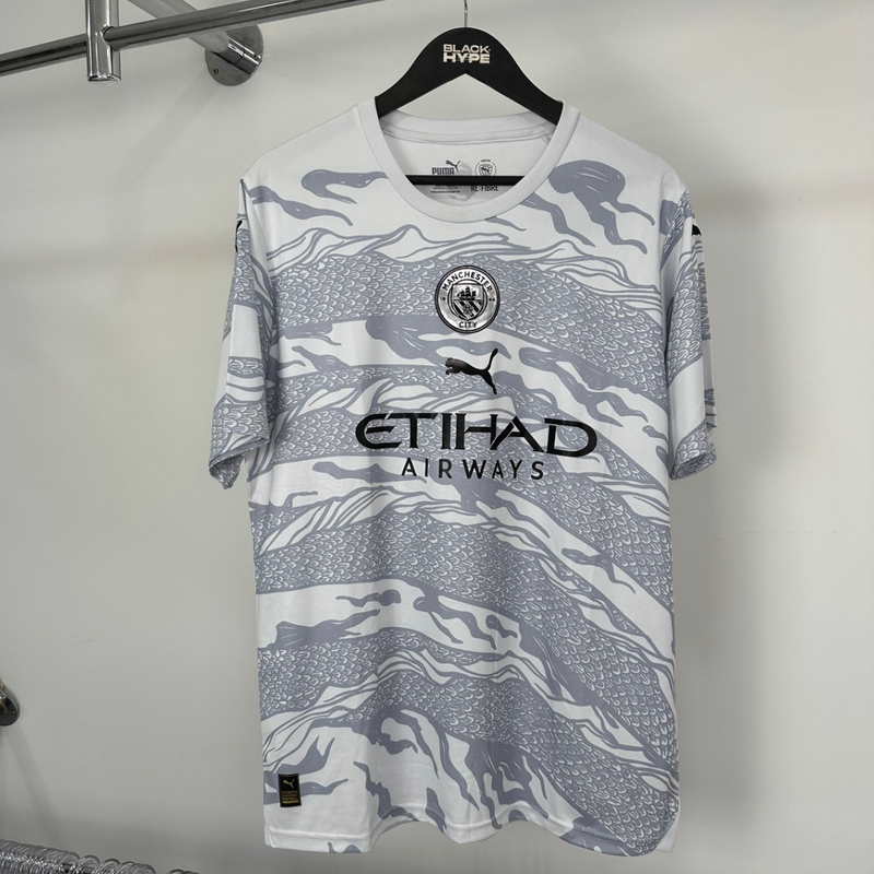 Camisa Manchester City “Ano do Dragão de Madeira” 24/25 s/n° Torcedor Masculina - Cinza