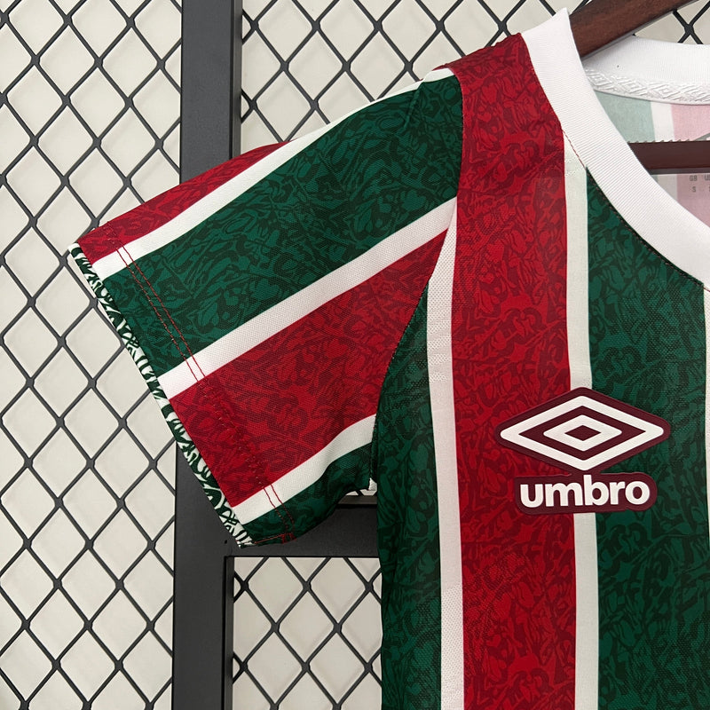 Camisa Fluminense I 24/25 Feminina - Umbro - Vermelha e Verde