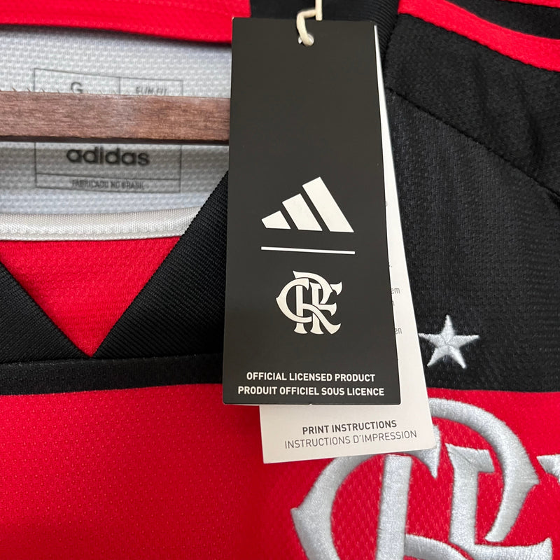 Camisa Flamengo I 24/25 - Adidas - Vermelho e Preto