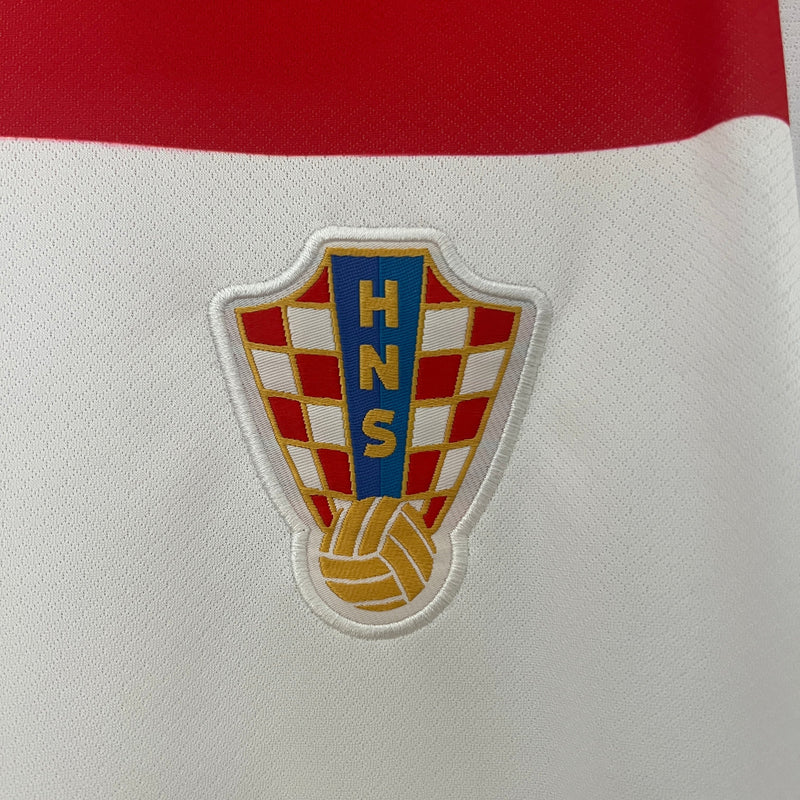 Camisa Croacia 2024/25 Home - Vermelho com Branco - Nike