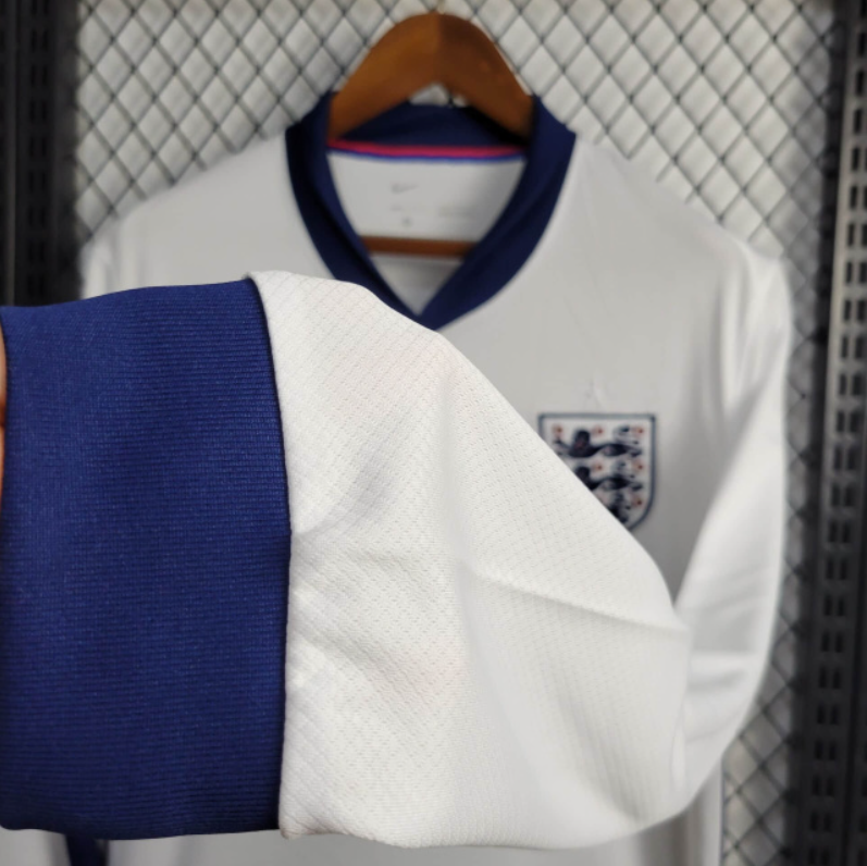 Camisa 24∕25 Manga longa Seleção da Inglaterra Branco