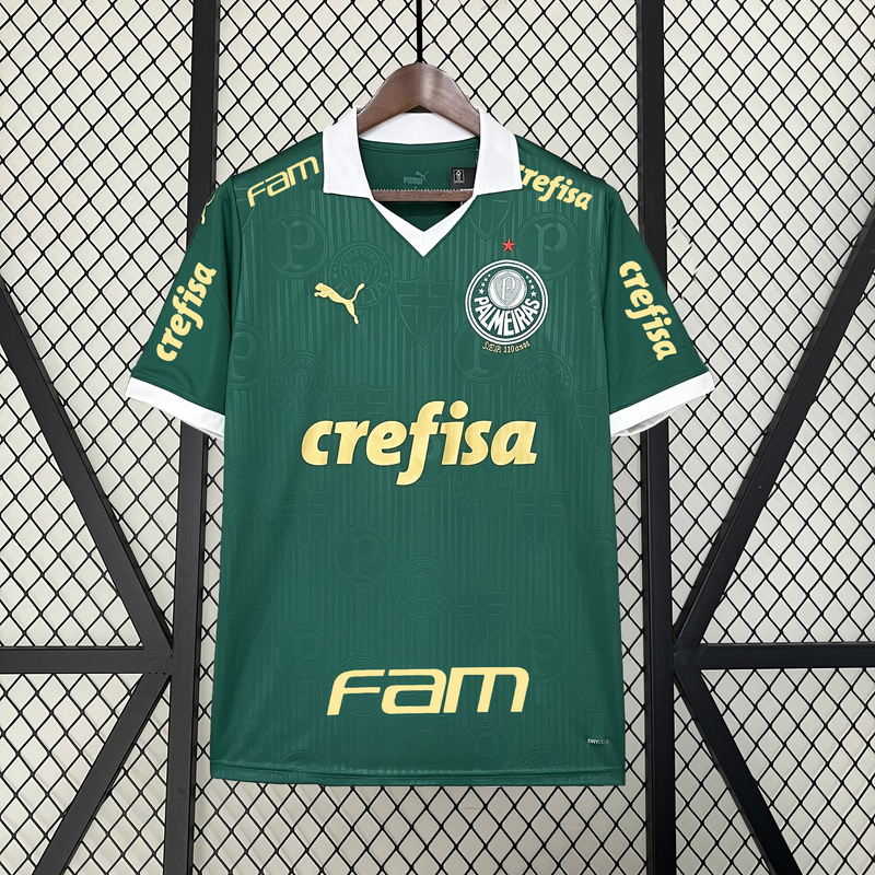 Camisa Palmeiras I 24/25 + Patrocínios e Patch - Puma - Verde