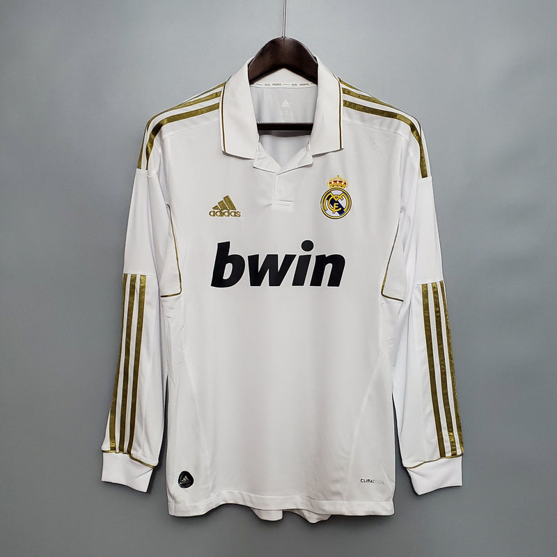 Camisa Real Madrid Titular 11/12 - Versão Retro Manga Comprida