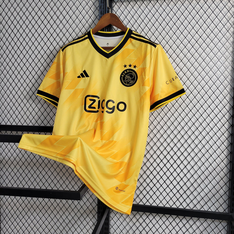 Camisa Ajax Yellow 23/24 - Adidas Torcedor Masculina