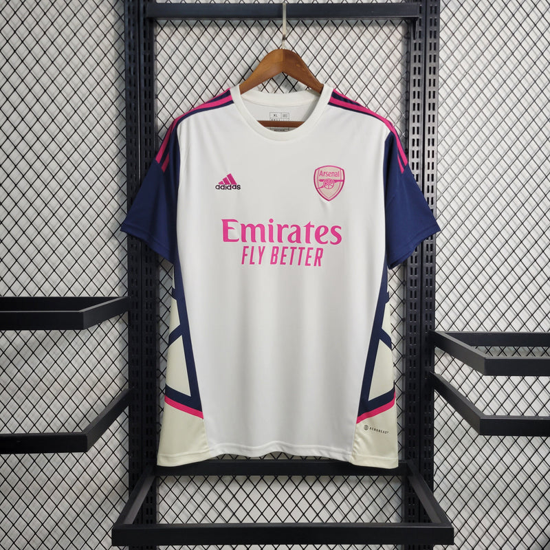 Camisa Arsenal Treino Branco 23/24 - Adidas Torcedor Masculina - Lançamento